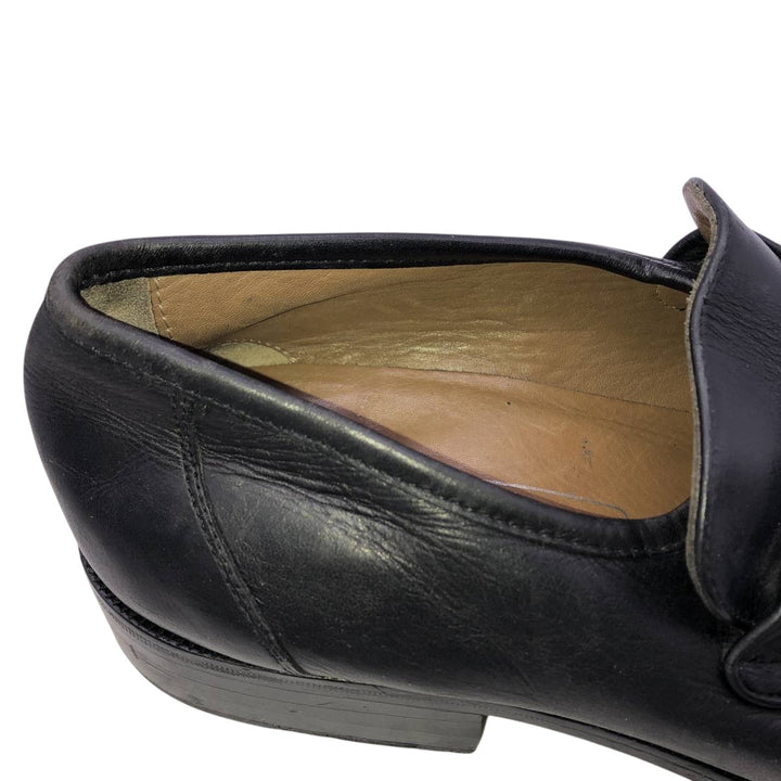 Marks & Spencer ST MICHAEL Square Toe Bit Loafers Size 8 Men's 26.5cm genuine leather black type Vintage Second Hand