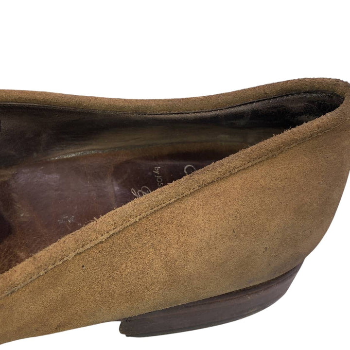 JOSE ALBALADEJO PUJADAS CARMINA Suede Coin Loafers, Made in Spain, Size 8 E Men's 26.5cm unclear brown type Vintage Second Hand