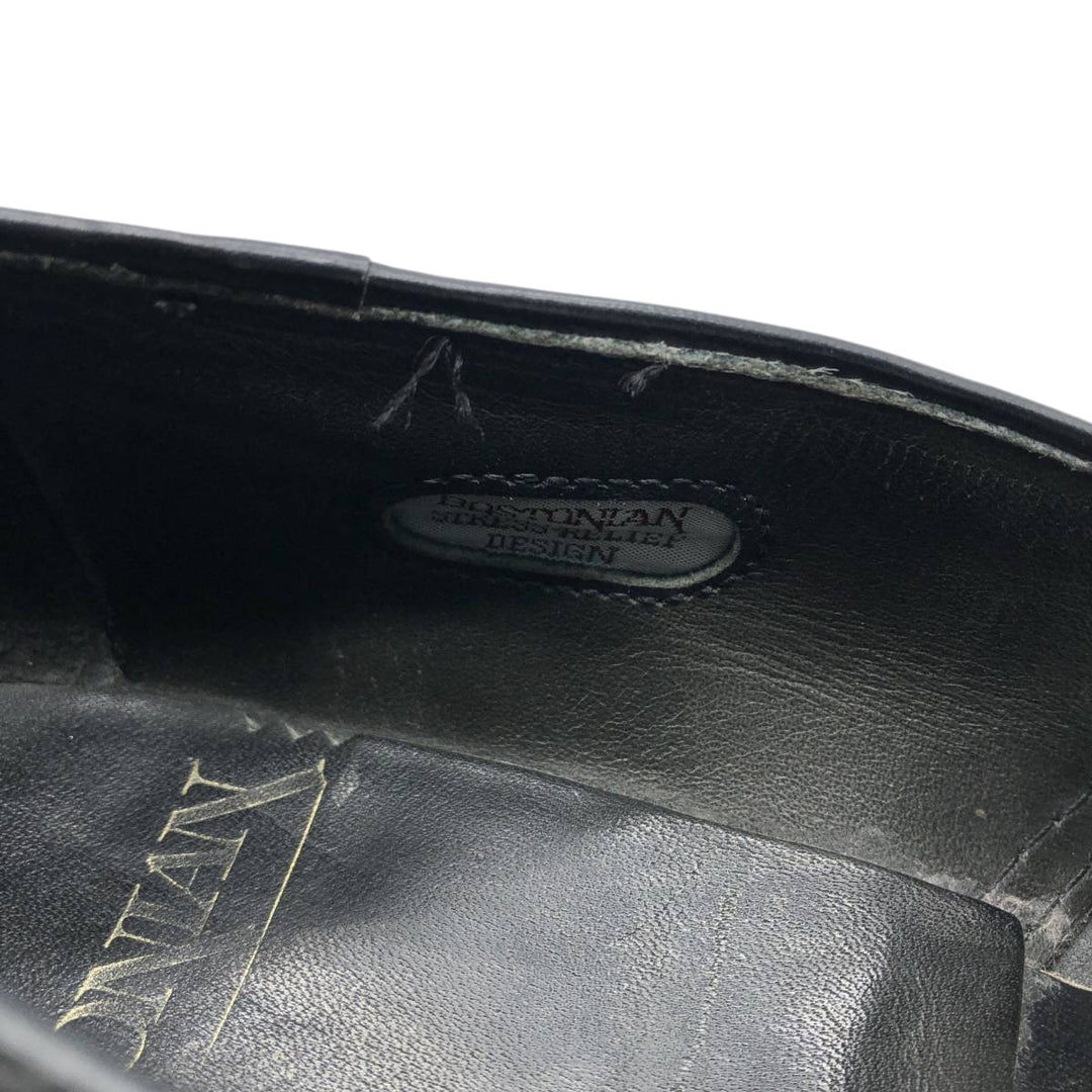 Bostonian Full Brogue Wingtip Tassel Loafers, Size 9D Men's 27.0cm unclear black type Vintage Second Hand
