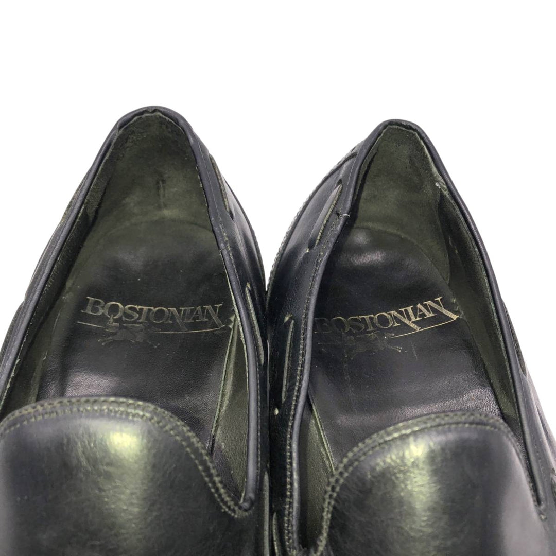 Bostonian Full Brogue Wingtip Tassel Loafers, Size 9D Men's 27.0cm unclear black type Vintage Second Hand