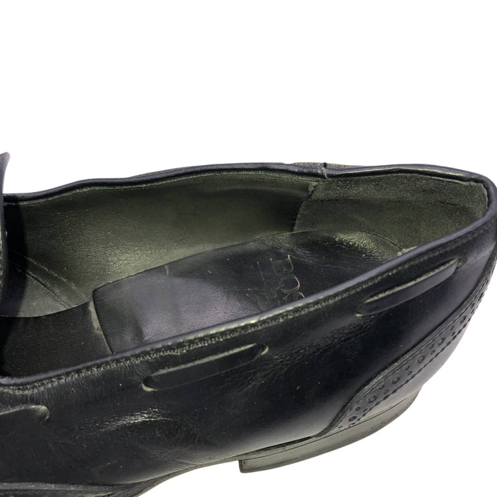 Bostonian Full Brogue Wingtip Tassel Loafers, Size 9D Men's 27.0cm unclear black type Vintage Second Hand