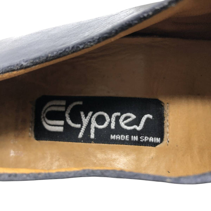 Cypres Straight-tip Double Monk Strap Shoes, Made in Spain, Size 9 1/2 Men's 28.0cm unclear black type Vintage Second Hand