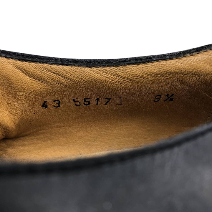 Cypres Straight-tip Double Monk Strap Shoes, Made in Spain, Size 9 1/2 Men's 28.0cm unclear black type Vintage Second Hand