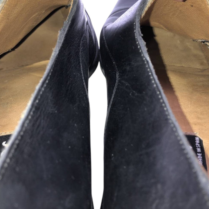 Cypres Straight-tip Double Monk Strap Shoes, Made in Spain, Size 9 1/2 Men's 28.0cm unclear black type Vintage Second Hand