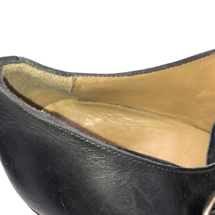 Cypres Straight-tip Double Monk Strap Shoes, Made in Spain, Size 9 1/2 Men's 28.0cm unclear black type Vintage Second Hand