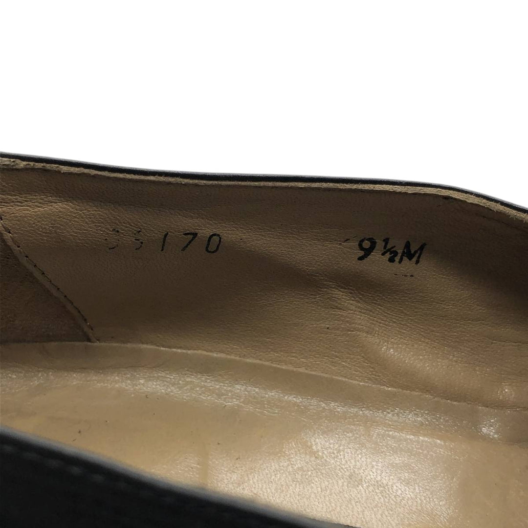 DIEGO BELLINI U-tip bit loafers, made in Italy, size 9 1/2M Men's 27.0cm genuine leather black type Vintage Second Hand