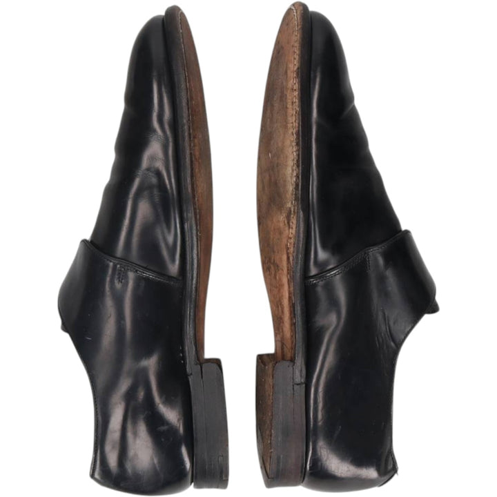 Grenson Footmaster Monk Strap Shoes, Made in England, Size 10 1/2F Men's 29.0cm unclear black type Vintage Second Hand