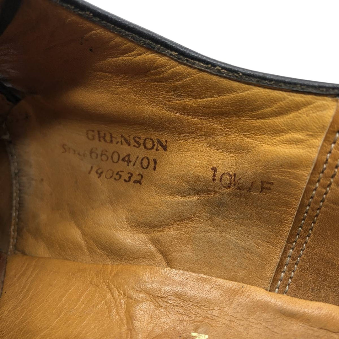 Grenson Footmaster Monk Strap Shoes, Made in England, Size 10 1/2F Men's 29.0cm unclear black type Vintage Second Hand