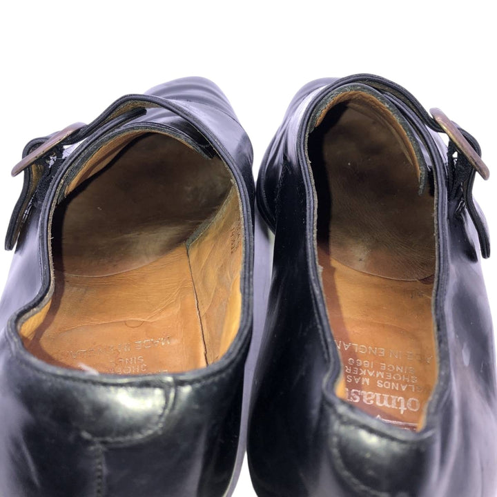Grenson Footmaster Monk Strap Shoes, Made in England, Size 10 1/2F Men's 29.0cm unclear black type Vintage Second Hand