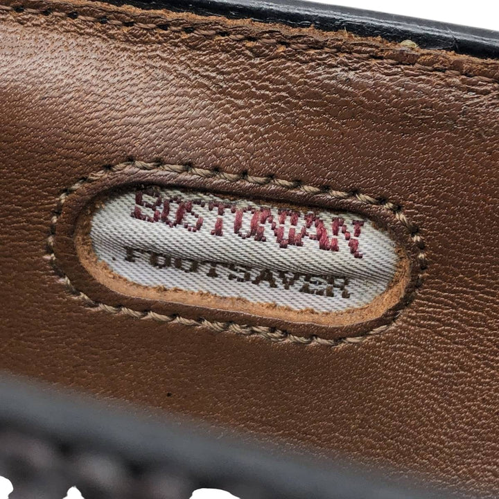 Bostonian FOOTSAVER Wingtip Full Brogue Tassel Loafers, Size 9 1/2 Men's 27.5cm unclear bordeaux Vintage Second Hand