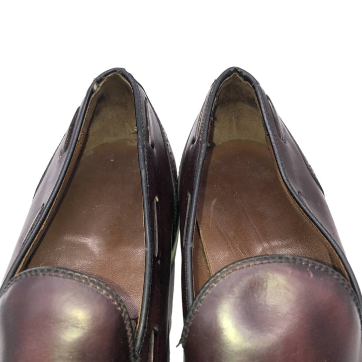 Bostonian FOOTSAVER Wingtip Full Brogue Tassel Loafers, Size 9 1/2 Men's 27.5cm unclear bordeaux Vintage Second Hand