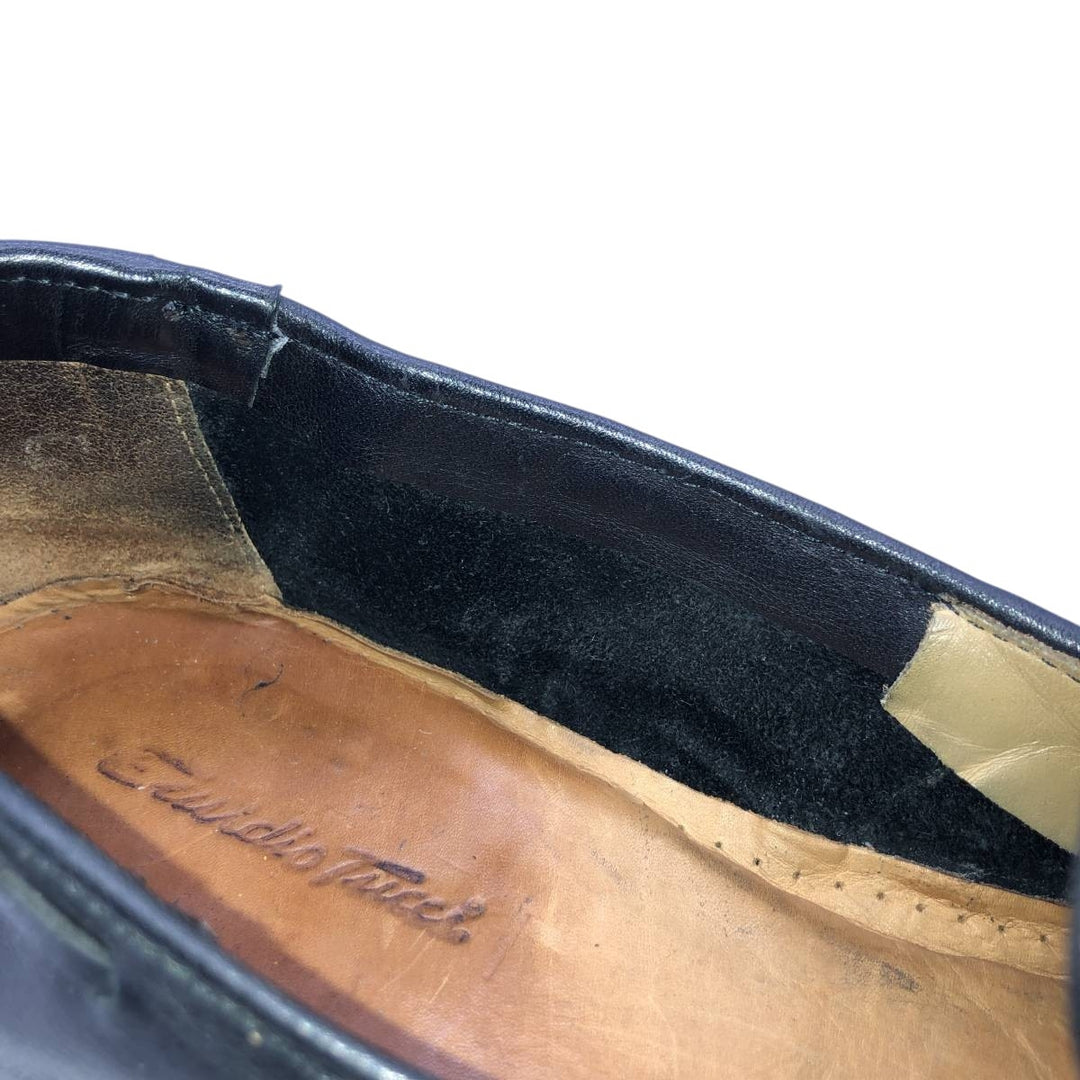 EMIDIO TUCCI Tassel Loafers, Size 42 Men's 26.0cm unclear black type Vintage Second Hand