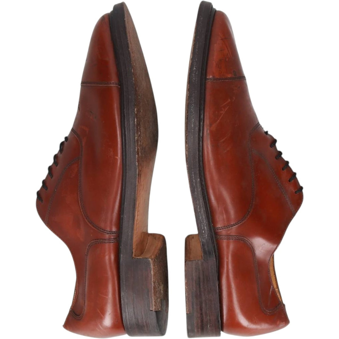 Grenson Footmaster Straight Tip Shoes, Made in England, Size 9 1/2EF Men's 28.0cm unclear brown type Vintage Second Hand