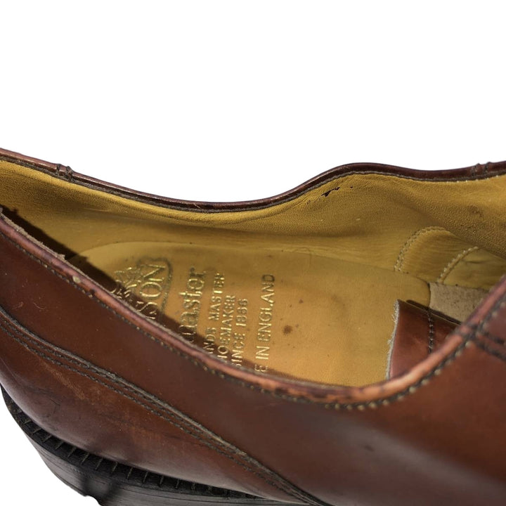 Grenson Footmaster Straight Tip Shoes, Made in England, Size 9 1/2EF Men's 28.0cm unclear brown type Vintage Second Hand