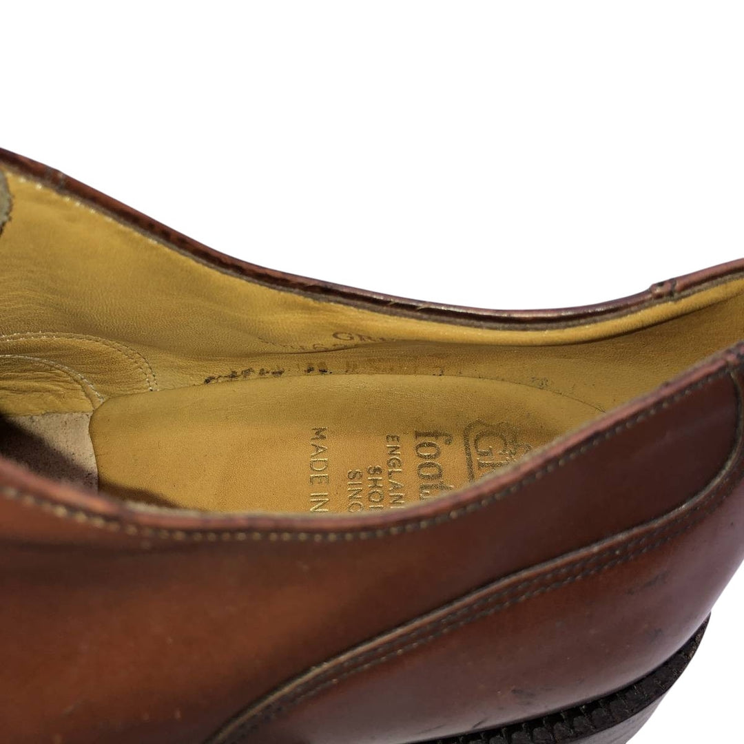 Grenson Footmaster Straight Tip Shoes, Made in England, Size 9 1/2EF Men's 28.0cm unclear brown type Vintage Second Hand