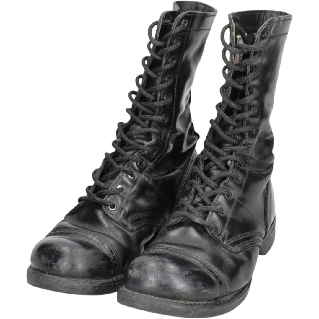 Corcoran Straight Tip Jump Boots, Military Boots, Made in USA, Size 8 1/2EE (Men's equivalent to 10.4"), Vintage /saa015276 Men's 26.5cm genuine leather black type Vintage Second Hand