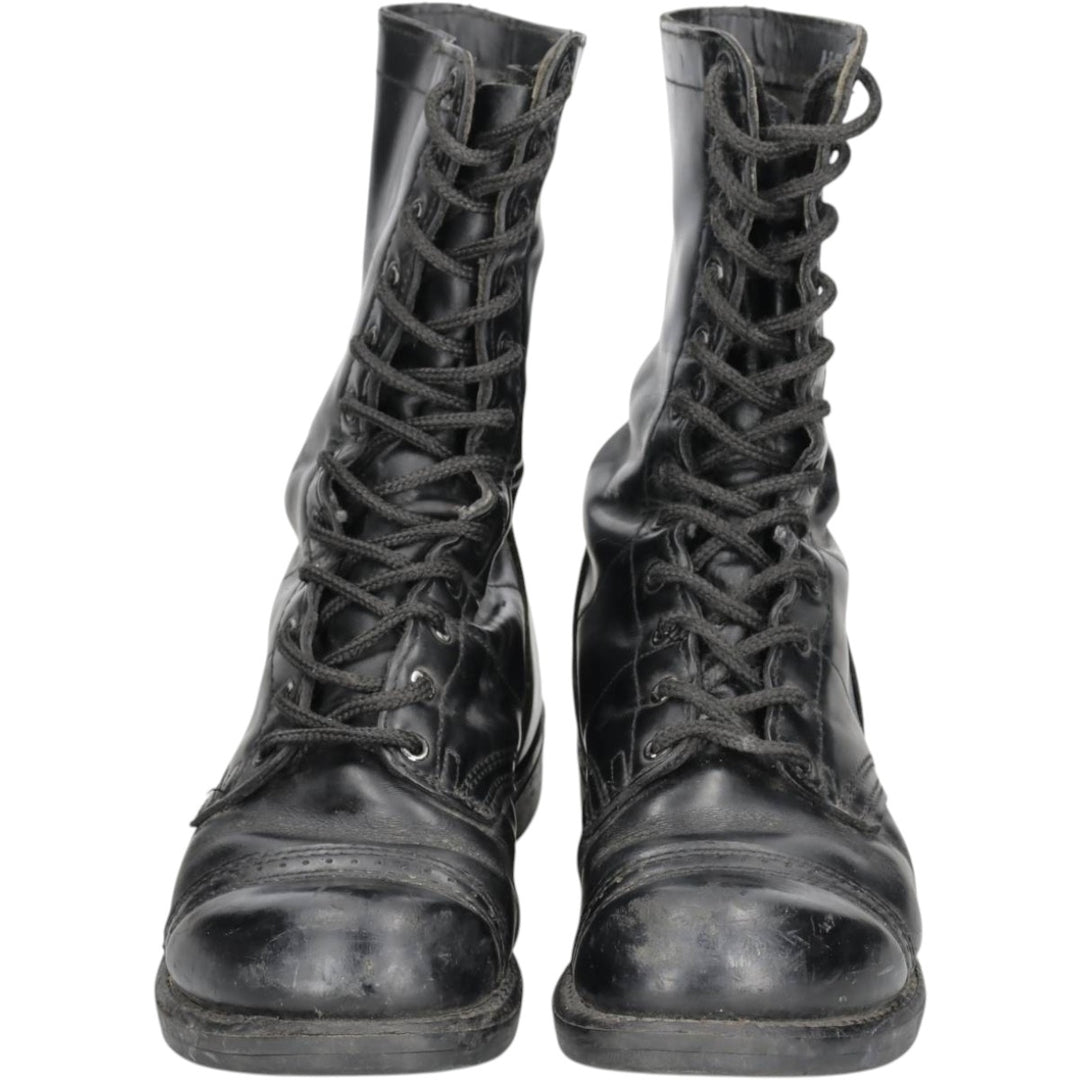Corcoran Straight Tip Jump Boots, Military Boots, Made in USA, Size 8 1/2EE (Men's equivalent to 10.4"), Vintage /saa015276 Men's 26.5cm genuine leather black type Vintage Second Hand