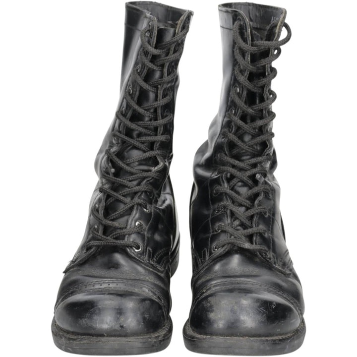 Corcoran Straight Tip Jump Boots, Military Boots, Made in USA, Size 8 1/2EE (Men's equivalent to 10.4"), Vintage /saa015276 Men's 26.5cm genuine leather black type Vintage Second Hand