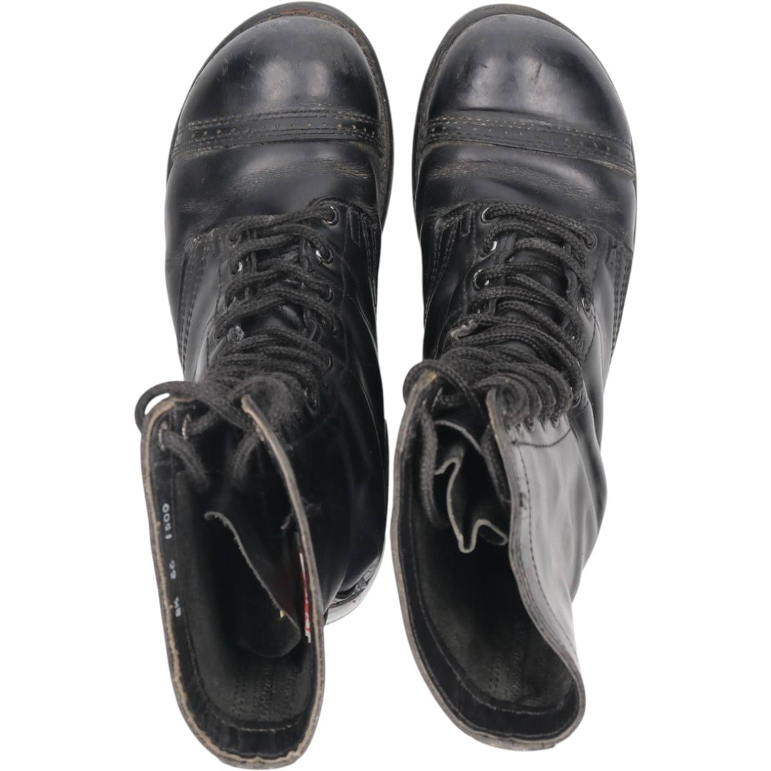 Corcoran Straight Tip Jump Boots, Military Boots, Made in USA, Size 8 1/2EE (Men's equivalent to 10.4"), Vintage /saa015276 Men's 26.5cm genuine leather black type Vintage Second Hand