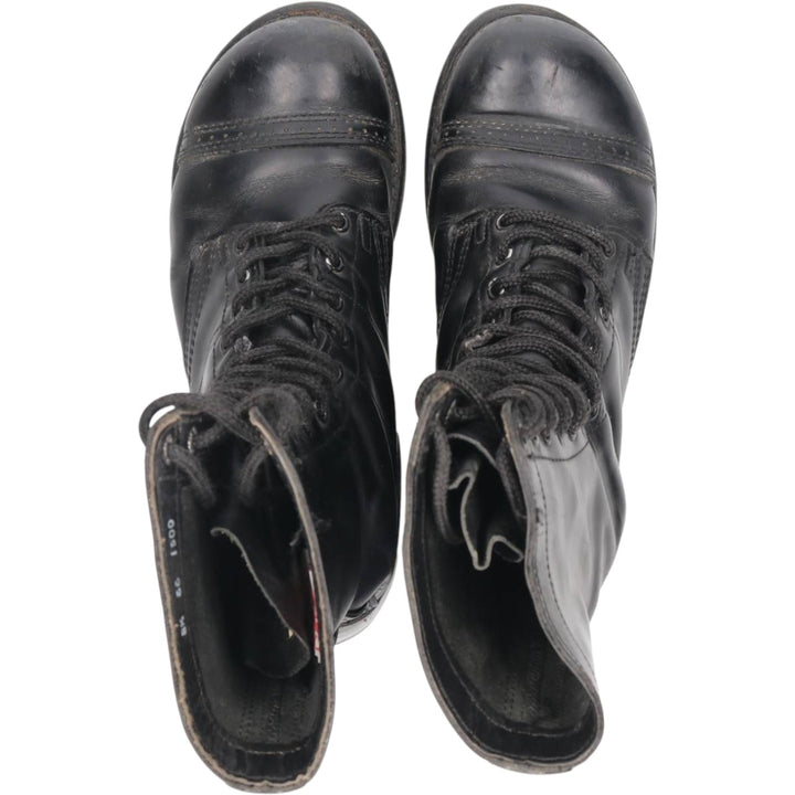 Corcoran Straight Tip Jump Boots, Military Boots, Made in USA, Size 8 1/2EE (Men's equivalent to 10.4"), Vintage /saa015276 Men's 26.5cm genuine leather black type Vintage Second Hand