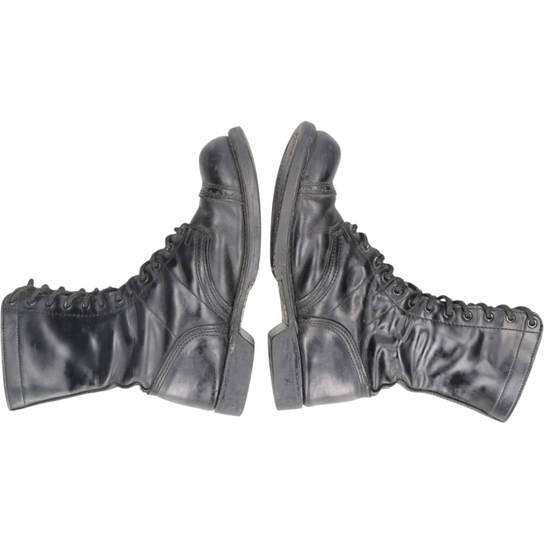 Corcoran Straight Tip Jump Boots, Military Boots, Made in USA, Size 8 1/2EE (Men's equivalent to 10.4"), Vintage /saa015276 Men's 26.5cm genuine leather black type Vintage Second Hand