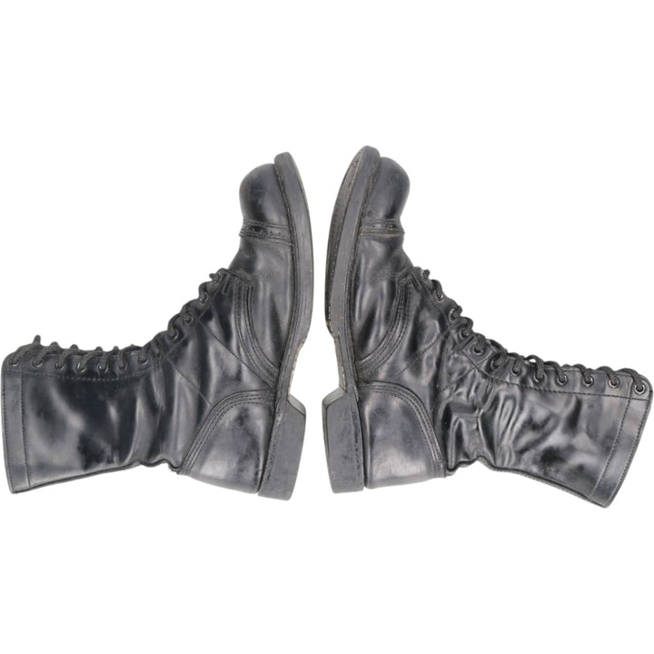 Corcoran Straight Tip Jump Boots, Military Boots, Made in USA, Size 8 1/2EE (Men's equivalent to 10.4"), Vintage /saa015276 Men's 26.5cm genuine leather black type Vintage Second Hand