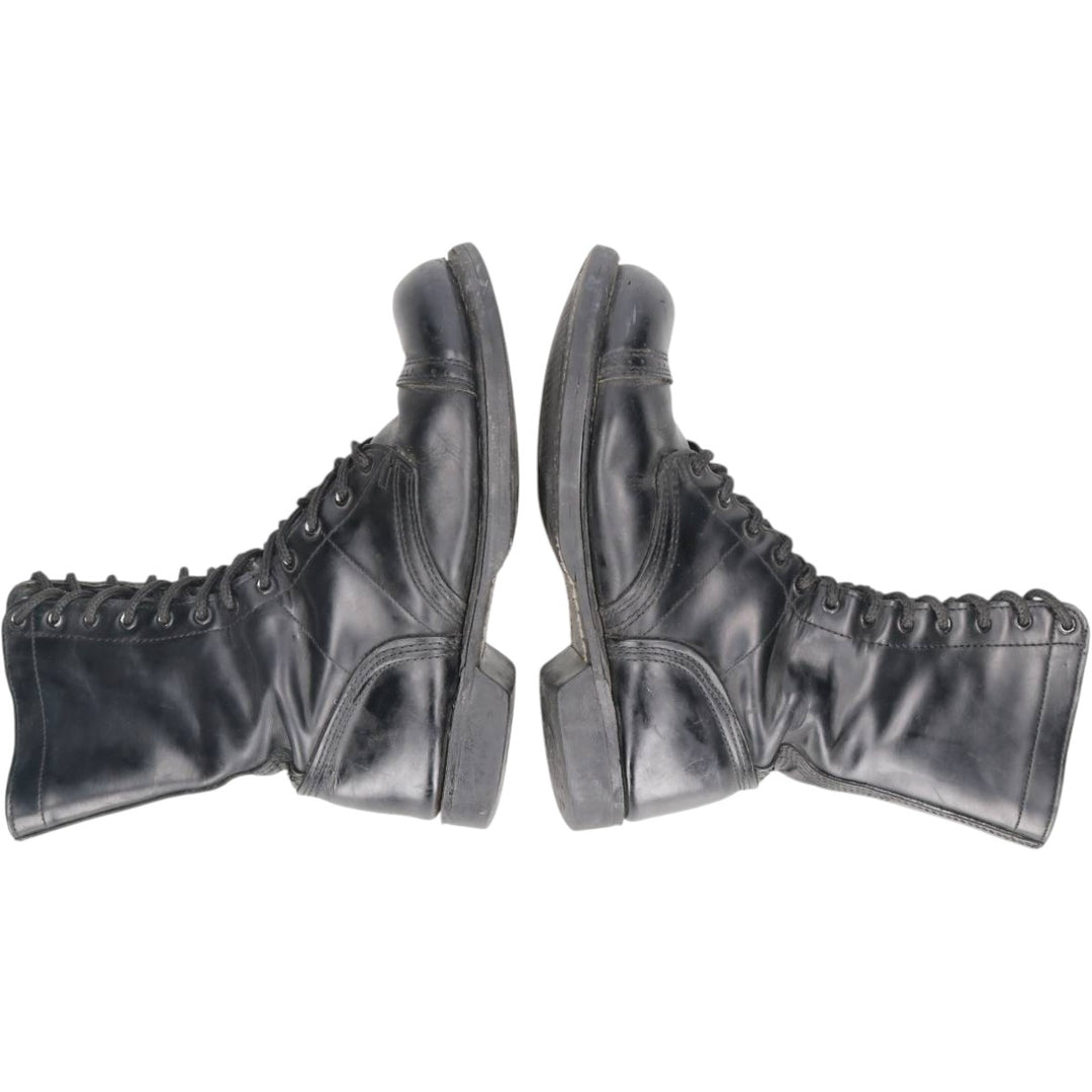 Corcoran Straight Tip Jump Boots, Military Boots, Made in USA, Size 8 1/2EE (Men's equivalent to 10.4"), Vintage /saa015276 Men's 26.5cm genuine leather black type Vintage Second Hand