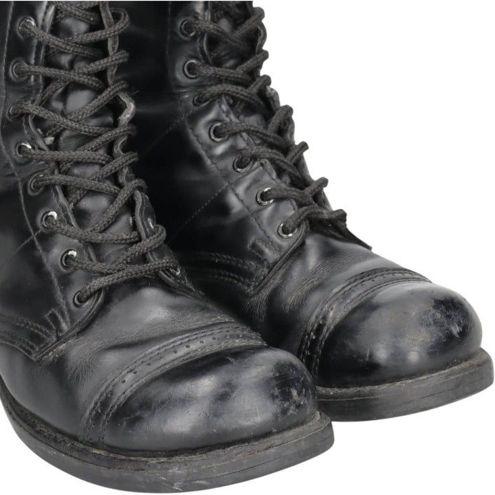 Corcoran Straight Tip Jump Boots, Military Boots, Made in USA, Size 8 1/2EE (Men's equivalent to 10.4"), Vintage /saa015276 Men's 26.5cm genuine leather black type Vintage Second Hand