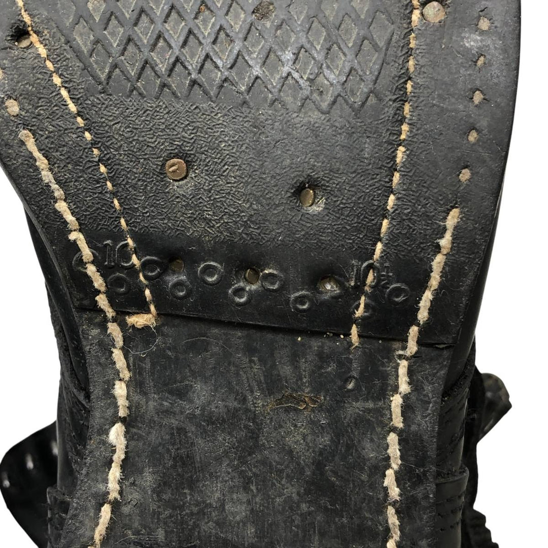 Corcoran Straight Tip Jump Boots, Military Boots, Made in USA, Size 8 1/2EE (Men's equivalent to 10.4"), Vintage /saa015276 Men's 26.5cm genuine leather black type Vintage Second Hand