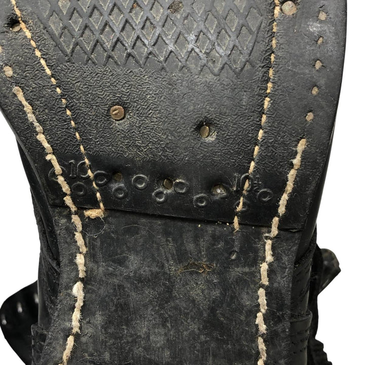 Corcoran Straight Tip Jump Boots, Military Boots, Made in USA, Size 8 1/2EE (Men's equivalent to 10.4"), Vintage /saa015276 Men's 26.5cm genuine leather black type Vintage Second Hand