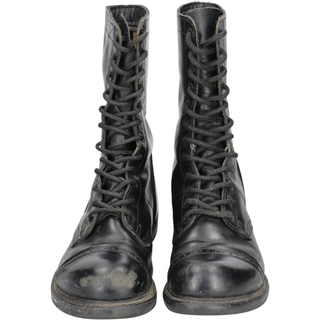 HH BRAND Straight Tip Lace-Up Boots, Made in USA, Size 10D (equivalent to men's 11"), Vintage /saa015277 Men's 28.0cm genuine leather black type Vintage Second Hand