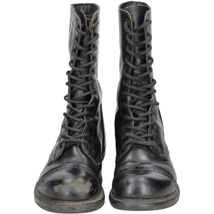 HH BRAND Straight Tip Lace-Up Boots, Made in USA, Size 10D (equivalent to men's 11"), Vintage /saa015277 Men's 28.0cm genuine leather black type Vintage Second Hand
