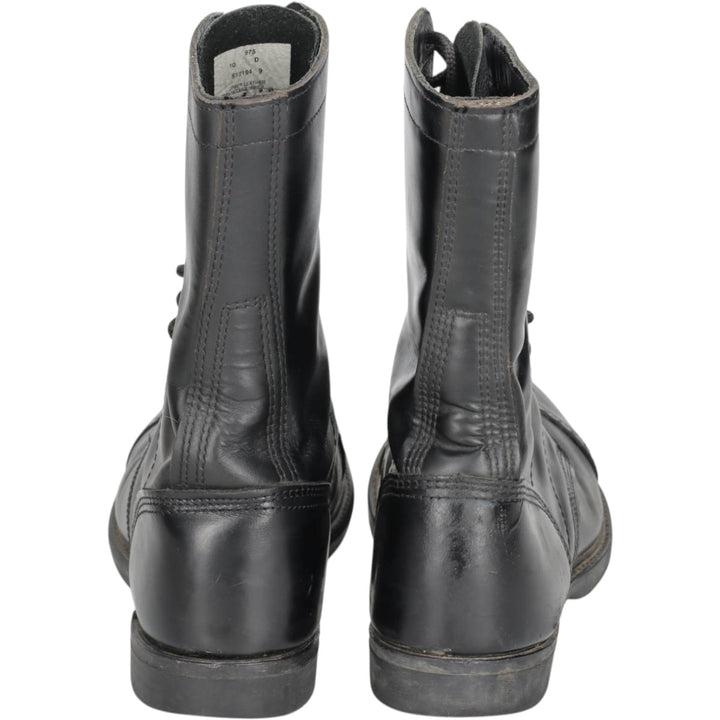 HH BRAND Straight Tip Lace-Up Boots, Made in USA, Size 10D (equivalent to men's 11"), Vintage /saa015277 Men's 28.0cm genuine leather black type Vintage Second Hand