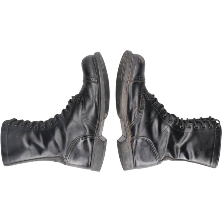 HH BRAND Straight Tip Lace-Up Boots, Made in USA, Size 10D (equivalent to men's 11"), Vintage /saa015277 Men's 28.0cm genuine leather black type Vintage Second Hand