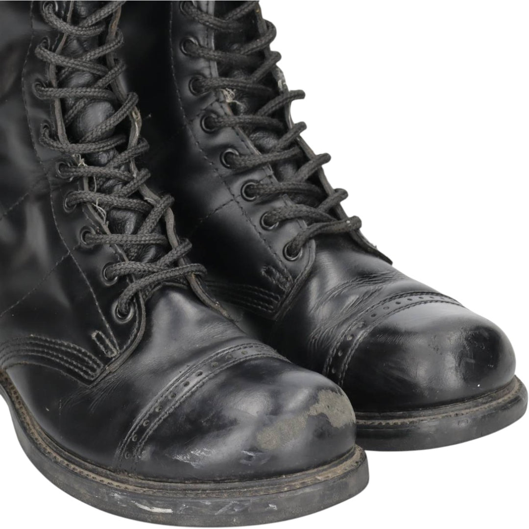 HH BRAND Straight Tip Lace-Up Boots, Made in USA, Size 10D (equivalent to men's 11"), Vintage /saa015277 Men's 28.0cm genuine leather black type Vintage Second Hand