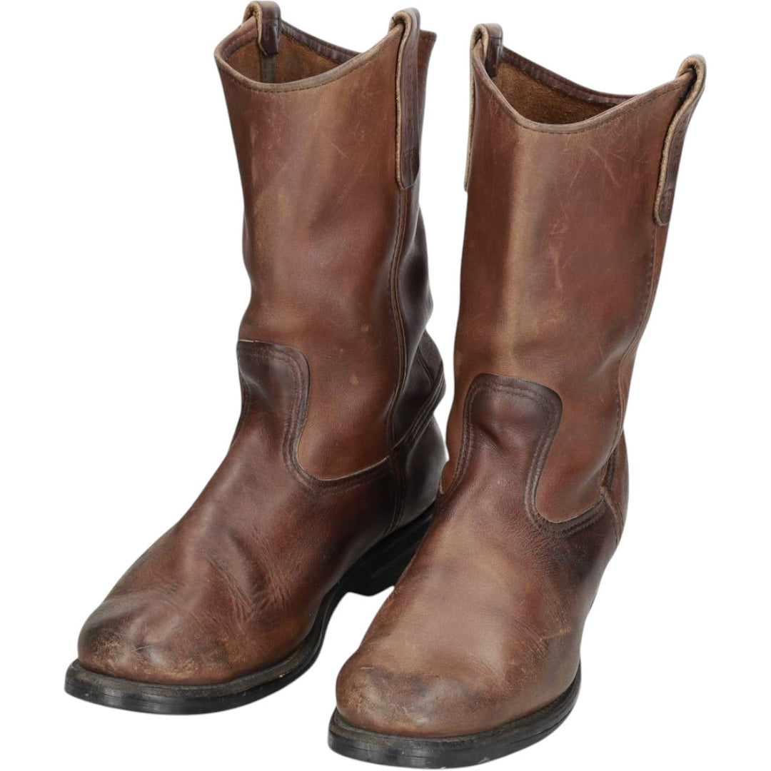 2000s Red Wing 1114 Pecos Boots, Made in USA, Size 9 1/2 Men's 27.5cm genuine leather brown type Vintage Second Hand