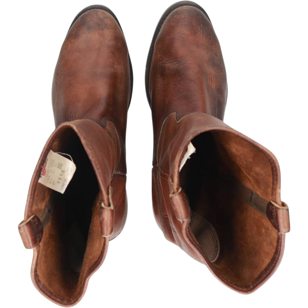 2000s Red Wing 1114 Pecos Boots, Made in USA, Size 9 1/2 Men's 27.5cm genuine leather brown type Vintage Second Hand
