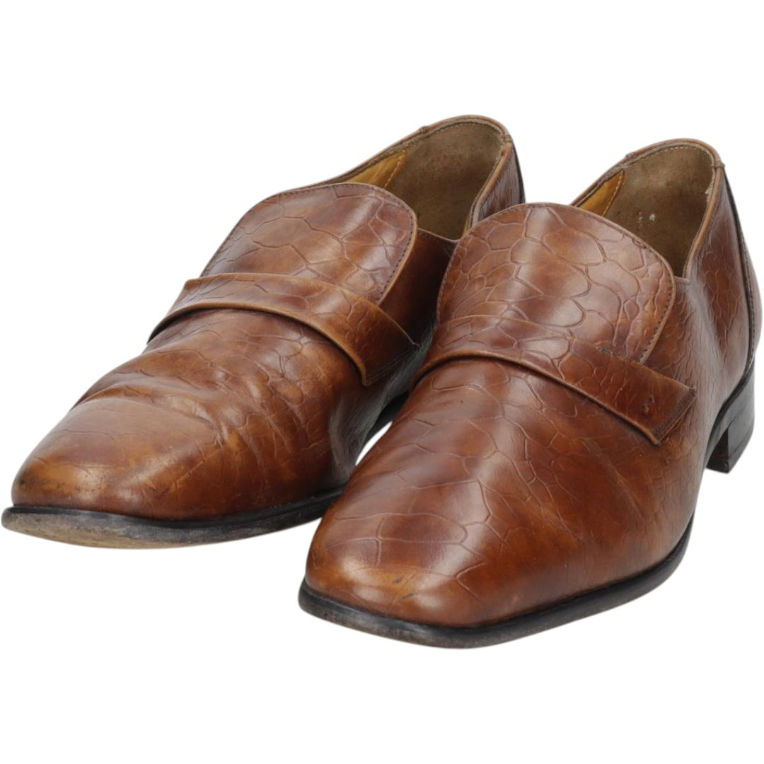 Grenson Gallants loafer shoes, made in England, size 9 1/2F Men's 28.0cm unclear brown type Vintage Second Hand