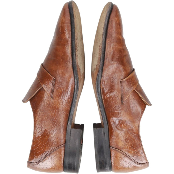 Grenson Gallants loafer shoes, made in England, size 9 1/2F Men's 28.0cm unclear brown type Vintage Second Hand