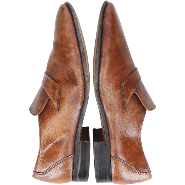Grenson Gallants loafer shoes, made in England, size 9 1/2F Men's 28.0cm unclear brown type Vintage Second Hand
