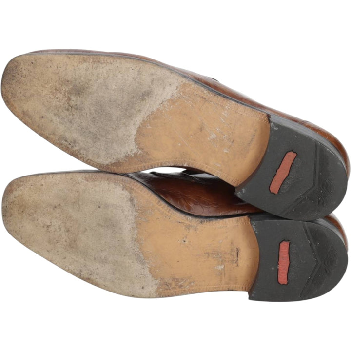 Grenson Gallants loafer shoes, made in England, size 9 1/2F Men's 28.0cm unclear brown type Vintage Second Hand