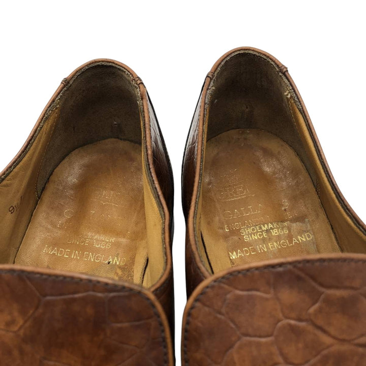 Grenson Gallants loafer shoes, made in England, size 9 1/2F Men's 28.0cm unclear brown type Vintage Second Hand