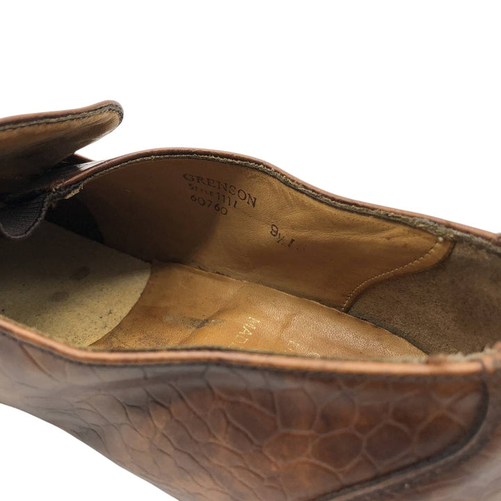 Grenson Gallants loafer shoes, made in England, size 9 1/2F Men's 28.0cm unclear brown type Vintage Second Hand