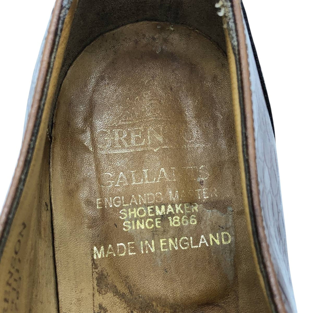 Grenson Gallants loafer shoes, made in England, size 9 1/2F Men's 28.0cm unclear brown type Vintage Second Hand