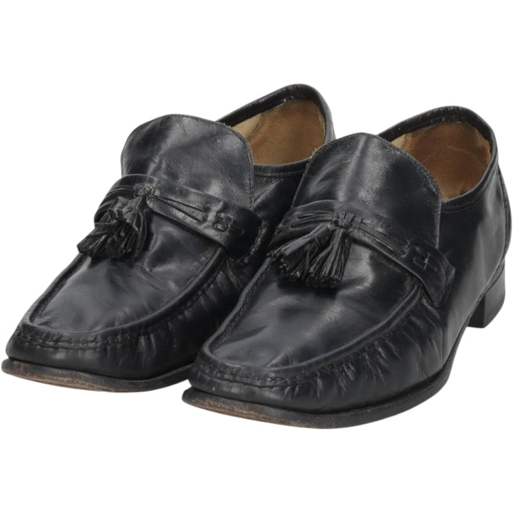 Bostonian tassel loafers, made in the USA, size 9 1/2M Men's 27.5cm genuine leather black type Vintage Second Hand