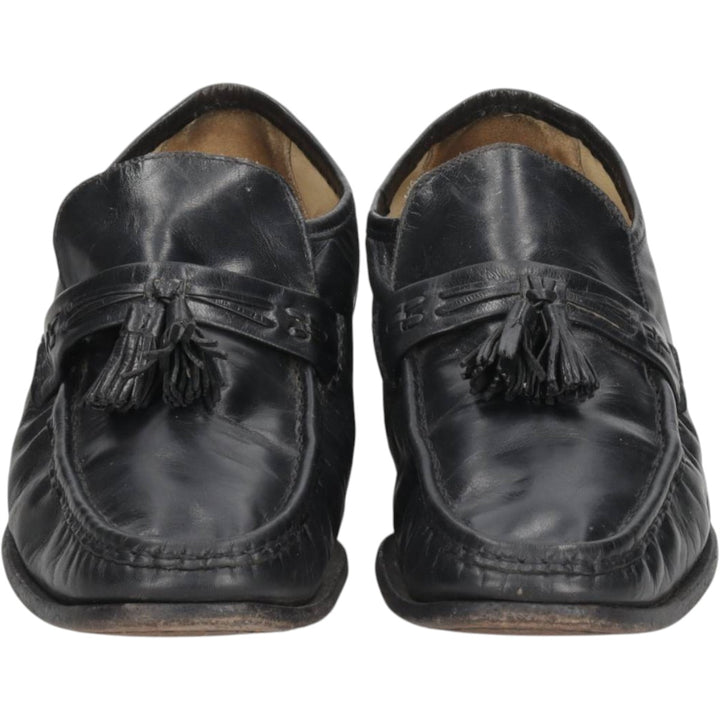 Bostonian tassel loafers, made in the USA, size 9 1/2M Men's 27.5cm genuine leather black type Vintage Second Hand