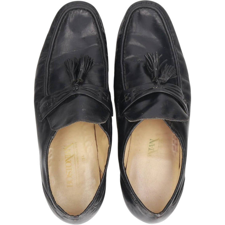 Bostonian tassel loafers, made in the USA, size 9 1/2M Men's 27.5cm genuine leather black type Vintage Second Hand