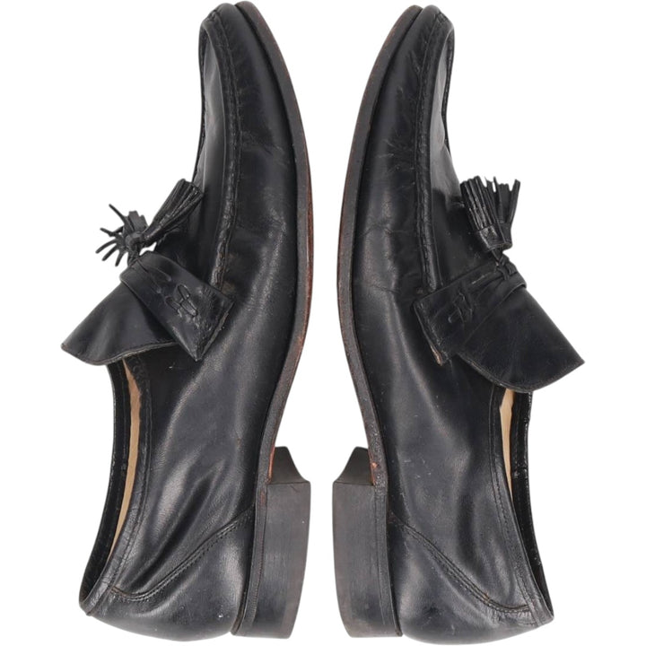 Bostonian tassel loafers, made in the USA, size 9 1/2M Men's 27.5cm genuine leather black type Vintage Second Hand