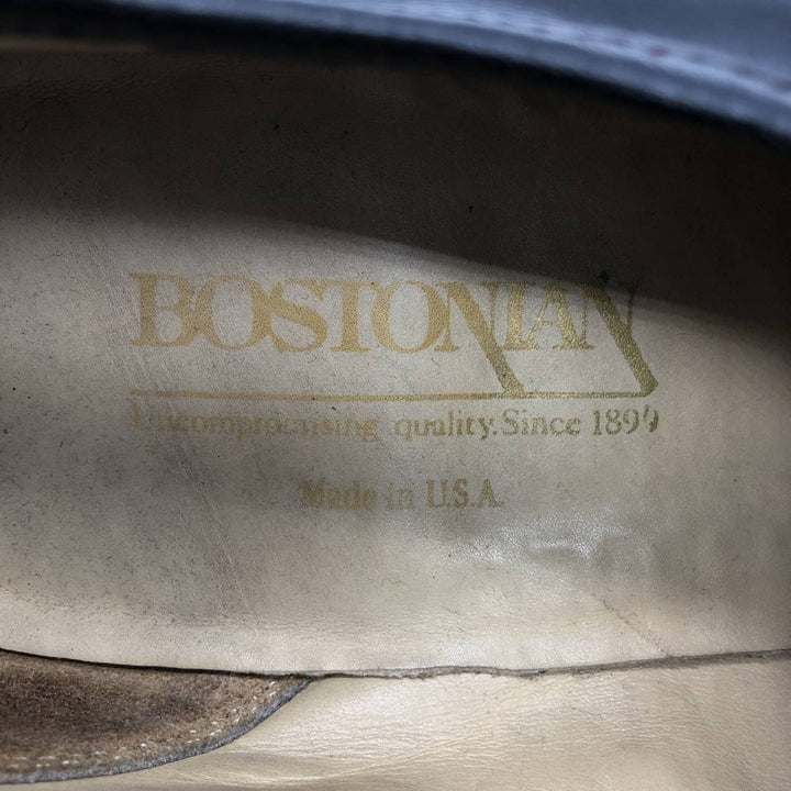 Bostonian tassel loafers, made in the USA, size 9 1/2M Men's 27.5cm genuine leather black type Vintage Second Hand