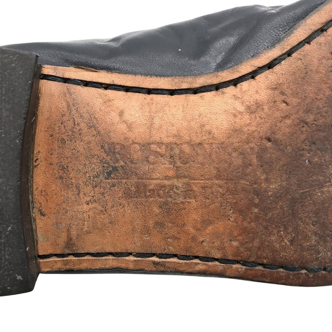 Bostonian tassel loafers, made in the USA, size 9 1/2M Men's 27.5cm genuine leather black type Vintage Second Hand
